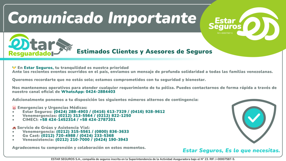 estar resguardado comunicado sismo